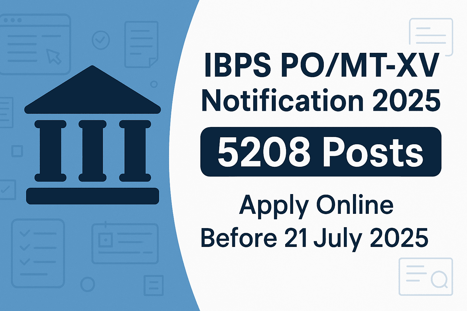 IBPS POMT-XV Notification 2025